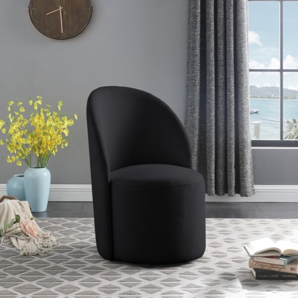 Hautely Boucle Fabric Upholstered Accent | Dining Chair