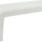 Arc Boucle Fabric Upholstered Bench