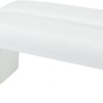 Arc Vegan Leather Upholstered Bench