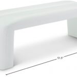 Arc Vegan Leather Upholstered Bench