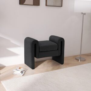 Stylus 31.5" Boucle Fabric Upholstered Bench