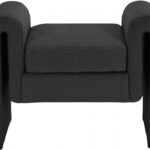 Stylus 31.5" Boucle Fabric Upholstered Bench