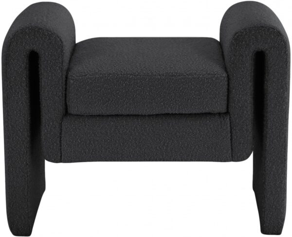 Stylus 31.5" Boucle Fabric Upholstered Bench