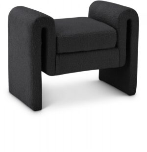 Stylus 31.5" Boucle Fabric Upholstered Bench