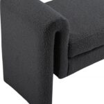 Stylus 31.5" Boucle Fabric Upholstered Bench