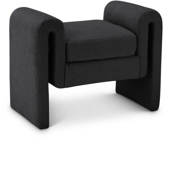 Stylus 31.5" Boucle Fabric Upholstered Bench