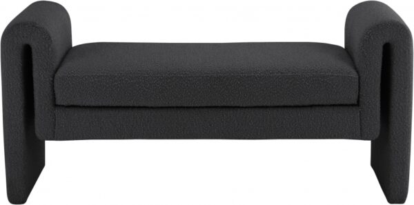 Stylus 51" Boucle Fabric Upholstered Bench