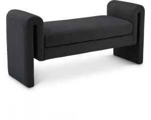 Stylus 51" Boucle Fabric Upholstered Bench