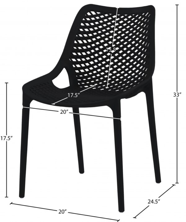 Mykonos Plastic Outdoor Patio Dining Chair