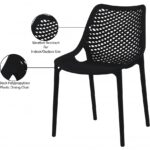 Mykonos Plastic Outdoor Patio Dining Chair