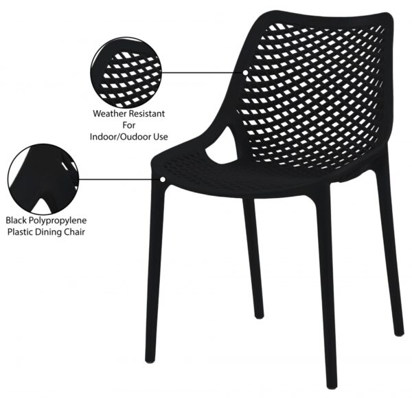 Mykonos Plastic Outdoor Patio Dining Chair