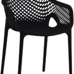 Mykonos Plastic Outdoor Patio Dining Chair