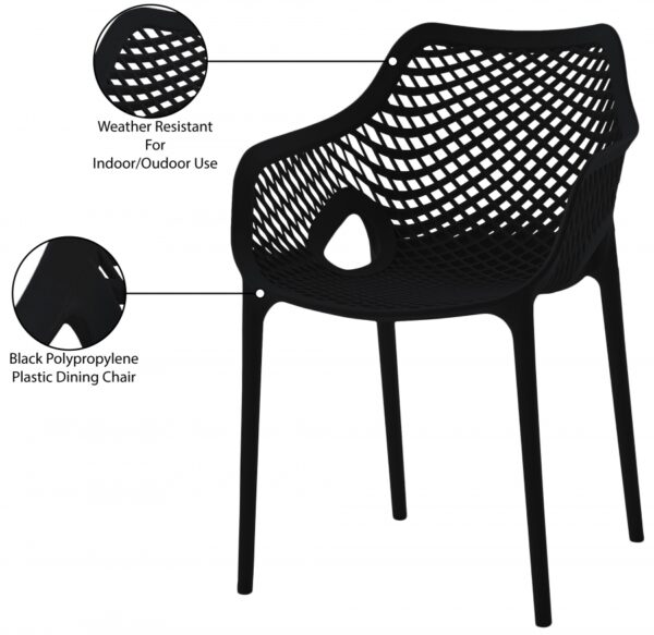 Mykonos Plastic Outdoor Patio Dining Chair