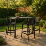 Mykonos Plastic Outdoor Patio Stools