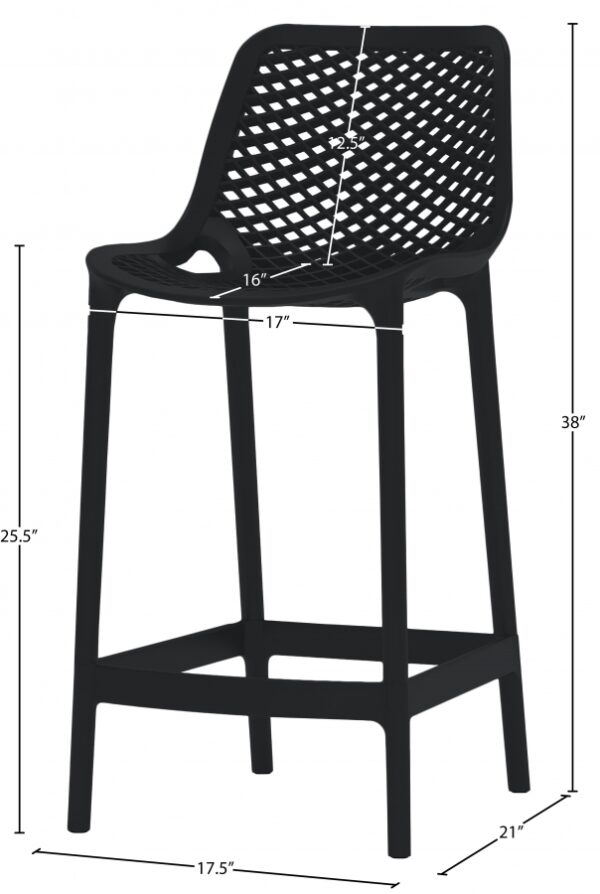Mykonos Plastic Outdoor Patio Stools