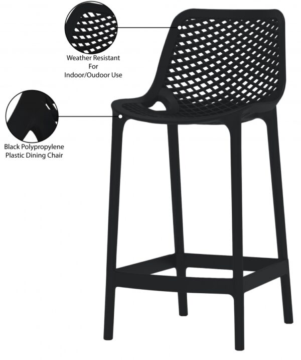 Mykonos Plastic Outdoor Patio Stools