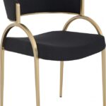 Privet Linen Textured Fabric Upholstered Dining Chair