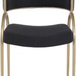 Privet Linen Textured Fabric Upholstered Dining Chair