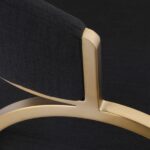 Privet Linen Textured Fabric Upholstered Dining Chair