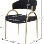 Privet Linen Textured Fabric Upholstered Dining Chair