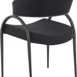 Privet Linen Textured Fabric Upholstered Dining Chair