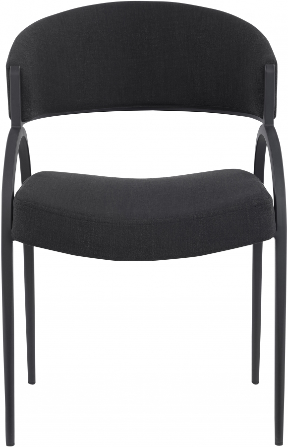 Privet Linen Textured Fabric Upholstered Dining Chair