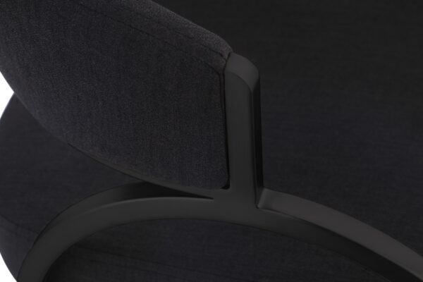 Privet Linen Textured Fabric Upholstered Dining Chair