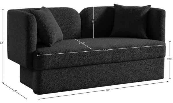 Marcel 68" Boucle Fabric Upholstered Loveseat
