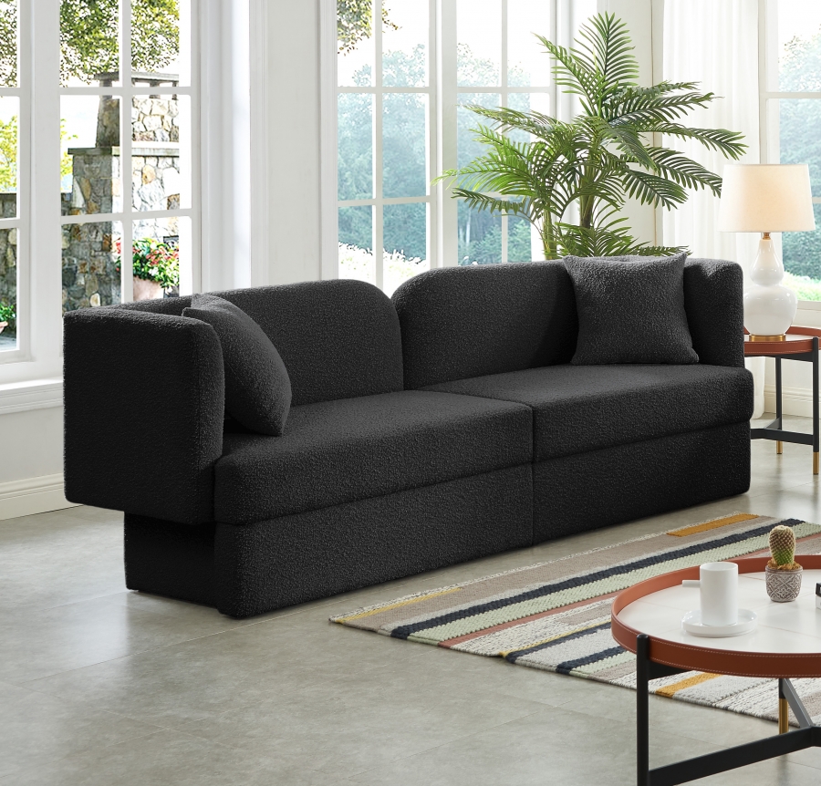 Marcel 91" Boucle Fabric Upholstered Sofa