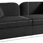 Marcel 91" Boucle Fabric Upholstered Sofa