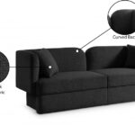 Marcel 91" Boucle Fabric Upholstered Sofa