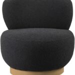 Calais Boucle Fabric Upholstered Accent Chair