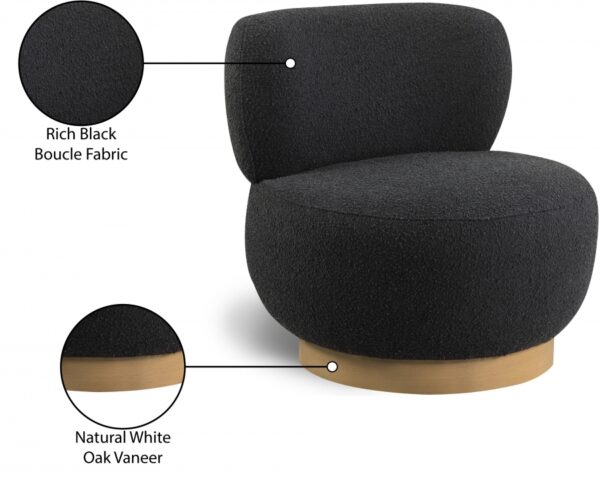 Calais Boucle Fabric Upholstered Accent Chair