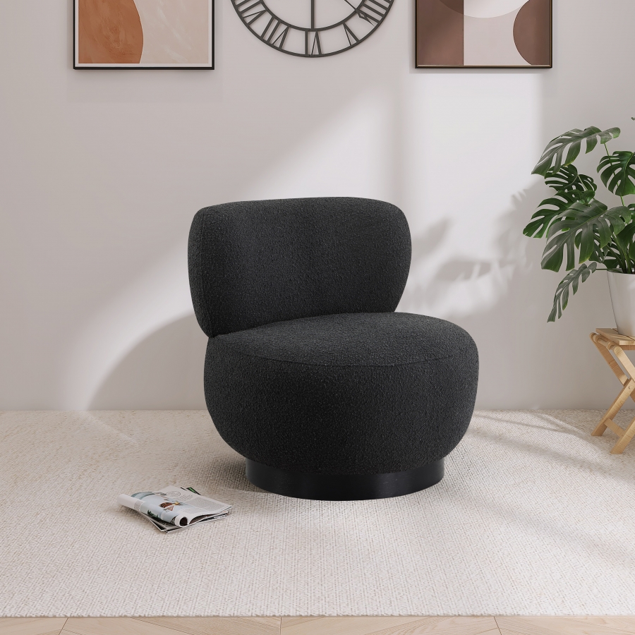 Calais Boucle Fabric Upholstered Accent Chair