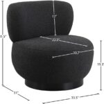 Calais Boucle Fabric Upholstered Accent Chair