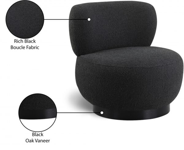 Calais Boucle Fabric Upholstered Accent Chair