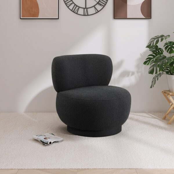 Calais Boucle Fabric Upholstered Accent Chair