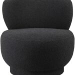 Calais Boucle Fabric Upholstered Accent Chair
