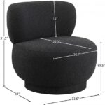 Calais Boucle Fabric Upholstered Accent Chair