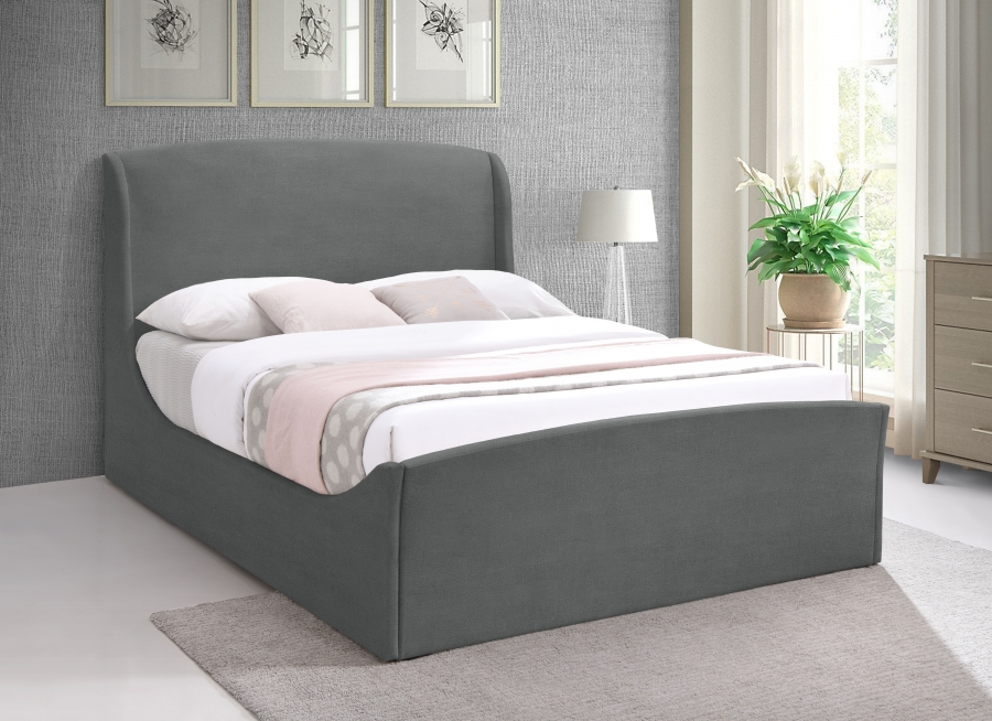 Tess Velvet Upholstered Bed
