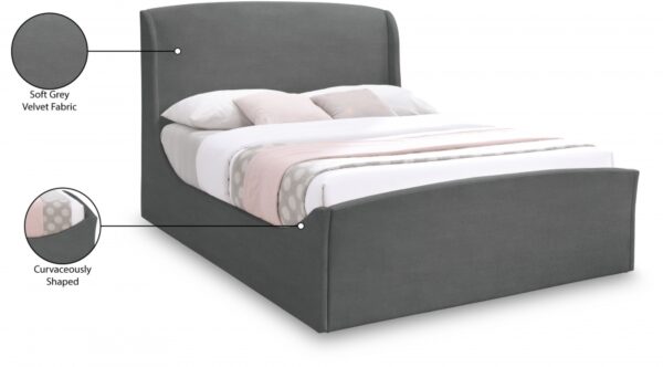 Tess Velvet Upholstered Bed