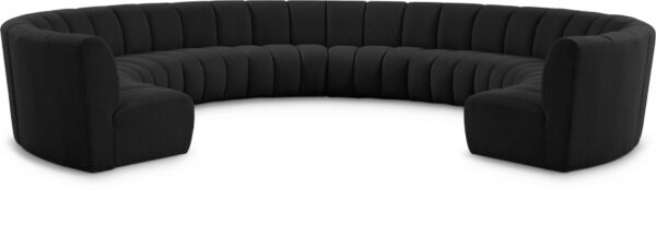 Infinity 178" Boucle Fabric Upholstered 10pc. Modular Sectional