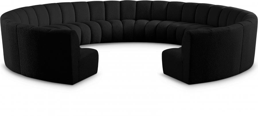Infinity 178" Boucle Fabric Upholstered 11pc. Modular Sectional