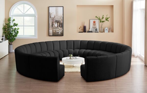 Infinity 178" Boucle Fabric Upholstered 12pc. Modular Sectional