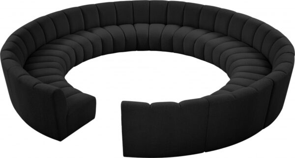 Infinity 178" Boucle Fabric Upholstered 12pc. Modular Sectional