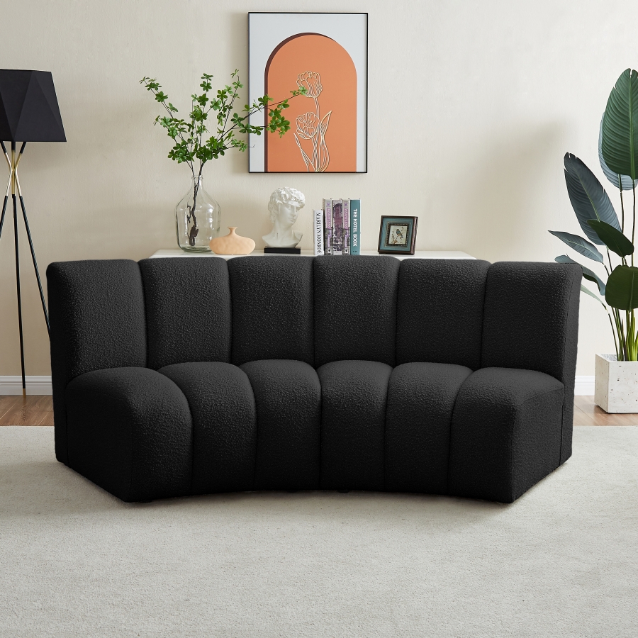 Infinity 83" Boucle Fabric Upholstered 2pc. Modular Sectional