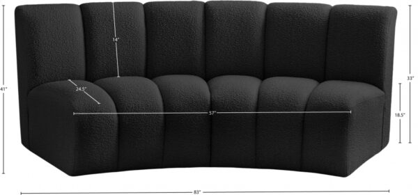 Infinity 83" Boucle Fabric Upholstered 2pc. Modular Sectional