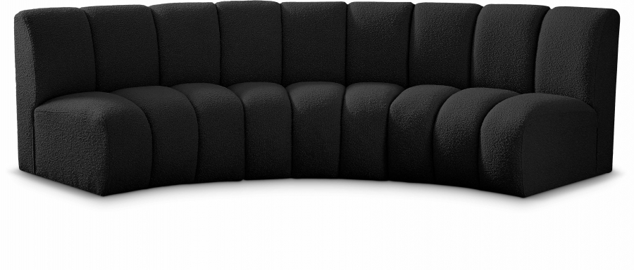 Infinity 119" Boucle Fabric Upholstered 3pc. Modular Sectional