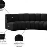Infinity 119" Boucle Fabric Upholstered 3pc. Modular Sectional