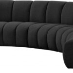 Infinity 167" Boucle Fabric Upholstered 5pc. Modular Sectional